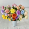 European-style simulated 3-head peony silk flower wedding home decoration artificial flower wedding arch arrangement artificial peony flower Specification image